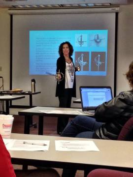 Maria with sword and dagger